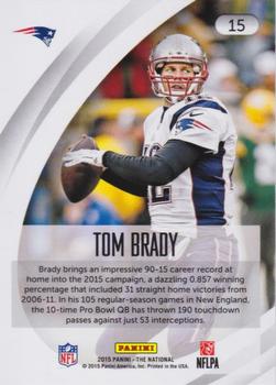 2015 Panini The National #15 Tom Brady Back