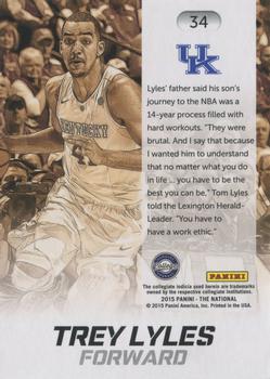 2015 Panini The National - Thick #34 Trey Lyles Back
