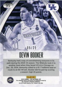 2015 Panini The National VIP - Cracked Ice #95 Devin Booker Back