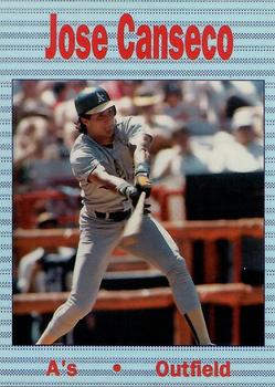 1990 Bay Area Super Star (unlicensed) #NNO Jose Canseco Front