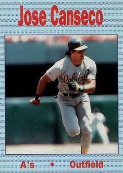 1990 Bay Area Super Star (unlicensed) #NNO Jose Canseco Front