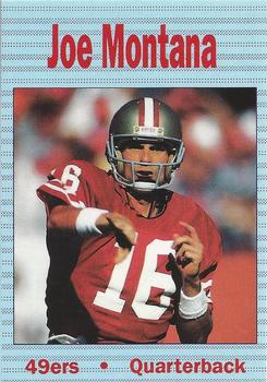 1990 Bay Area Super Star (unlicensed) #NNO Joe Montana Front
