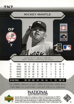 2004 Upper Deck National Convention #TN7 Mickey Mantle Back