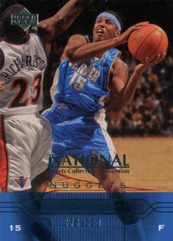 2004 Upper Deck National Convention #TN19 Carmelo Anthony Front