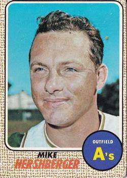 1968 Topps Milton Bradley Win-A-Card #18 Mike Hershberger Front