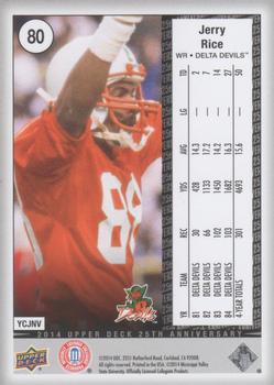 2014 Upper Deck 25th Anniversary #80 Jerry Rice Back