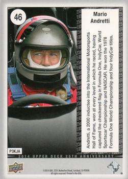 2014 Upper Deck 25th Anniversary - Silver Celebration #46 Mario Andretti Back
