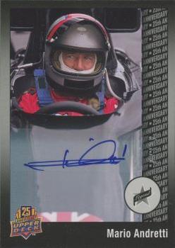 2014 Upper Deck 25th Anniversary - Silver Celebration Autographs #46 Mario Andretti Front