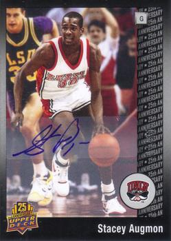 2014 Upper Deck 25th Anniversary - Silver Celebration Autographs #72 Stacey Augmon Front