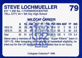 1989-90 Collegiate Collection Kentucky Wildcats #79 Steve Lochmueller Back
