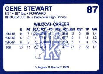 1989-90 Collegiate Collection Kentucky Wildcats #87 Gene Stewart Back