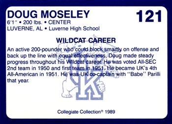 1989-90 Collegiate Collection Kentucky Wildcats #121 Doug Moseley Back