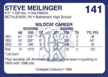1989-90 Collegiate Collection Kentucky Wildcats #141 Steve Meilinger Back