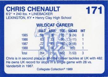 1989-90 Collegiate Collection Kentucky Wildcats #171 Chris Chenault Back