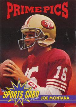 1992 The Sports Card Review & Value Line Prime Pics #6 Joe Montana Front