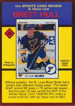 1992 The Sports Card Review & Value Line Prime Pics #22 Brett Hull Back