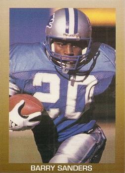 1989-90 All-Sports Superstars Series 1-4 (unlicensed) #NNO Barry Sanders Front
