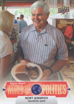 2011 Upper Deck World of Sports - World of Politics #WP-14 Newt Gingrich Front