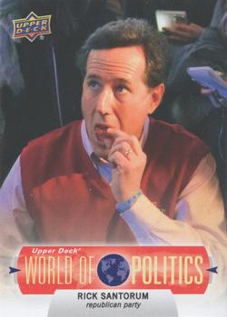 2011 Upper Deck World of Sports - World of Politics #WP-16 Rick Santorum Front