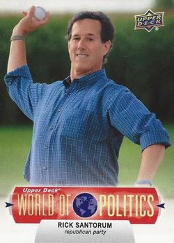 2011 Upper Deck World of Sports - World of Politics #WP-7 Rick Santorum Front