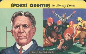 1954 Quaker Oats Sports Oddities #7 Amos Alonzo Stagg Front