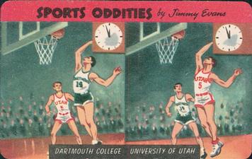 1954 Quaker Oats Sports Oddities #12 Dartmouth College/University of Utah Front