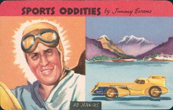 1954 Quaker Oats Sports Oddities #13 Ab Jenkins Front