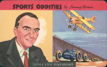 1954 Quaker Oats Sports Oddities #14 Captain Eddie Rickenbacker Front