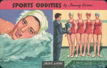 1954 Quaker Oats Sports Oddities #15 Jackie LaVine Front