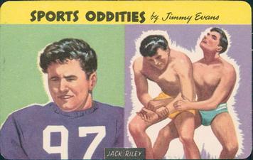 1954 Quaker Oats Sports Oddities #16 Jack Riley Front