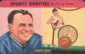 1954 Quaker Oats Sports Oddities #24 Everett Dean Front