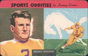 1954 Quaker Oats Sports Oddities #26 Bronko Nagurski Front
