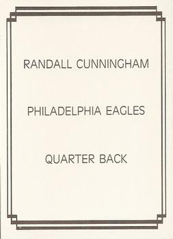 1989 American Flag (unlicensed) #NNO Randall Cunningham Back