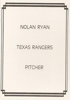 1989 American Flag (unlicensed) #NNO Nolan Ryan Back
