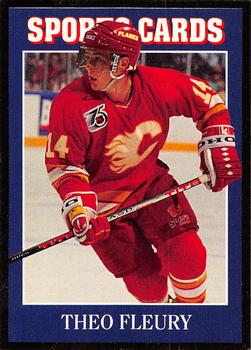 1991 Allan Kaye's Sports Cards News Magazine - Standard-Sized 1992 #26 Theo Fleury Front