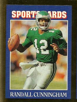 1991 Allan Kaye's Sports Cards News Magazine - Standard-Sized 1992 #57 Randall Cunningham Front