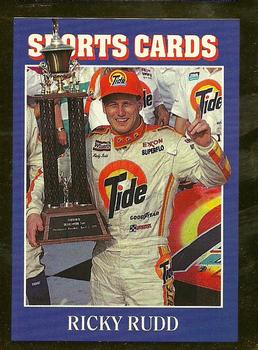 1991 Allan Kaye's Sports Cards News Magazine - Standard-Sized 1992 #70 Ricky Rudd Front