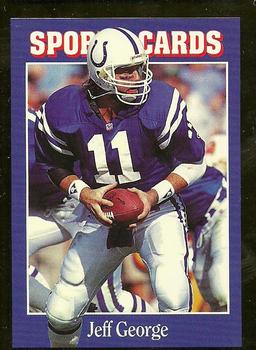 1991 Allan Kaye's Sports Cards News Magazine - Standard-Sized 1992 #144 Jeff George Front