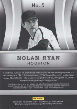 2014 Panini The National VIP Party #5 Nolan Ryan Back