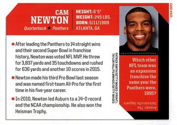 2016 Sports Illustrated for Kids #563 Cam Newton Back