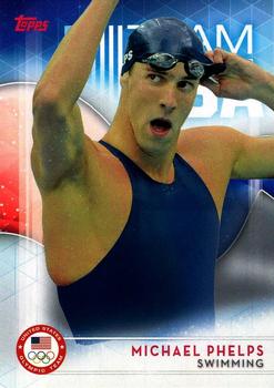2016 Topps U.S. Olympic & Paralympic Team Hopefuls #1 Michael Phelps Front