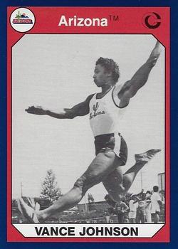 1990 Collegiate Collection Arizona Wildcats - Promo Set #6 Vance Johnson Front