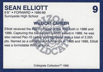 1990 Collegiate Collection Arizona Wildcats - Promo Set #9 Sean Elliott Back