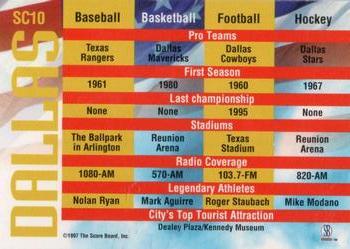 1997-98 Score Board Autographed Collection - Sports City USA #SC10 Emmitt Smith / Richard Jackman / Troy Aikman Back