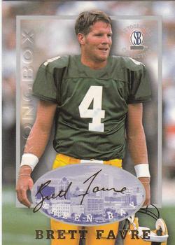 1997-98 Score Board Autographed Collection - Strongbox #2 Brett Favre Front