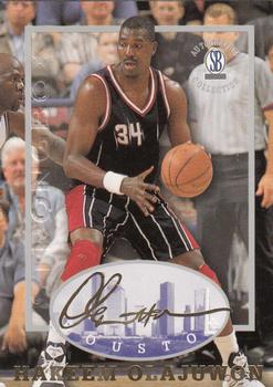 1997-98 Score Board Autographed Collection - Strongbox #20 Hakeem Olajuwon Front