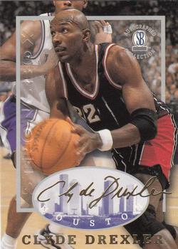 1997-98 Score Board Autographed Collection - Strongbox #22 Clyde Drexler Front