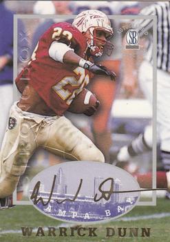 1997-98 Score Board Autographed Collection - Strongbox #26 Warrick Dunn Front
