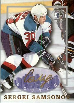 1997-98 Score Board Autographed Collection - Strongbox #36 Sergei Samsonov Front
