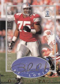 1997-98 Score Board Autographed Collection - Strongbox #40 Orlando Pace Front